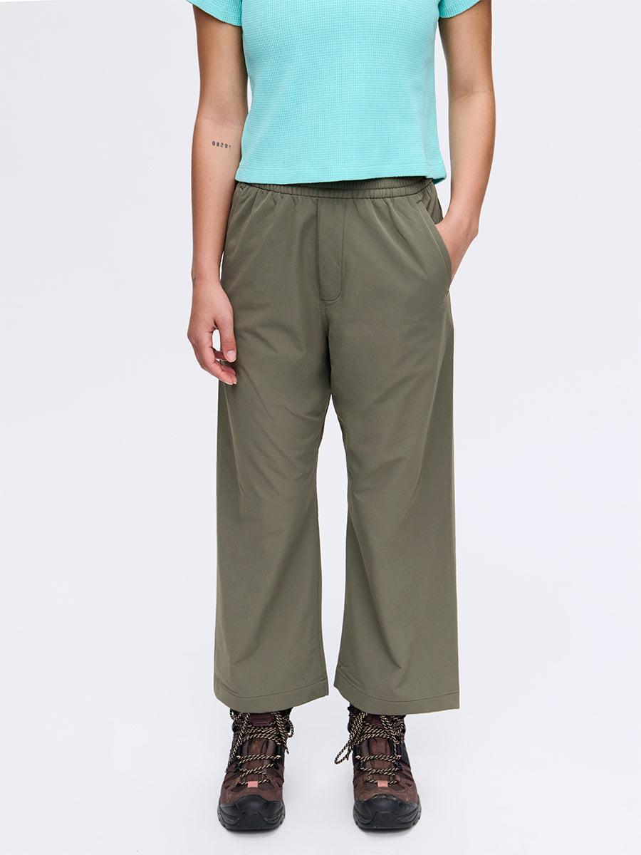 outdoor voices RecTrek Cropped Wide Leg Pant Tea Tree