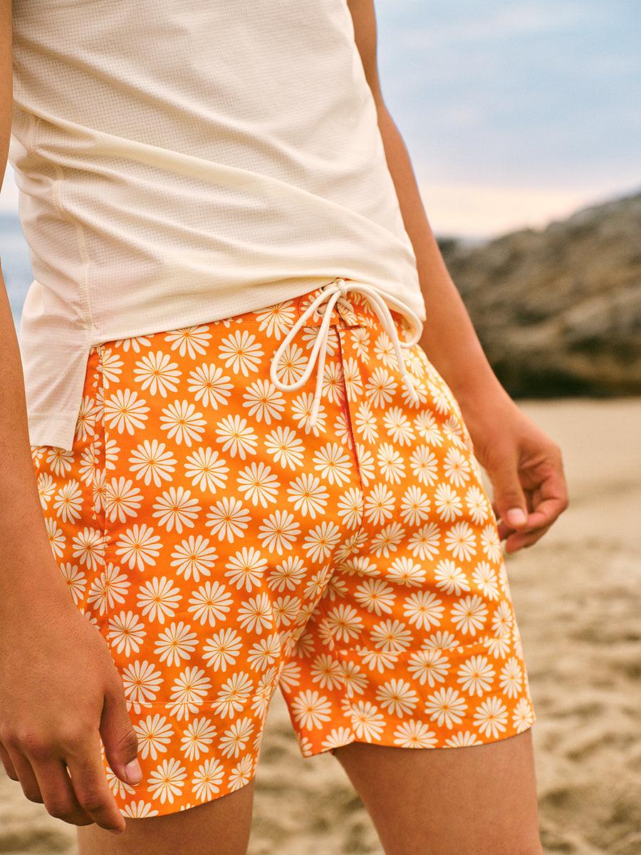 outdoor voices SolarCool 6" Beach Boardshort Apricot Floral