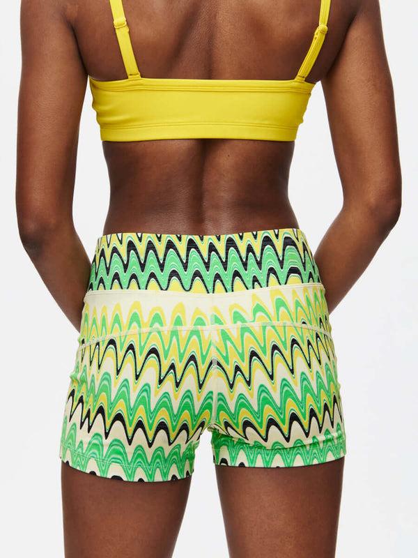 Outdoor Voices TechSweat 3" Short Joggy Green Helios