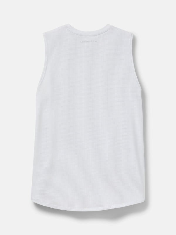 Outdoor Voices ThinkFast Mesh Muscle Tank Brilliant White