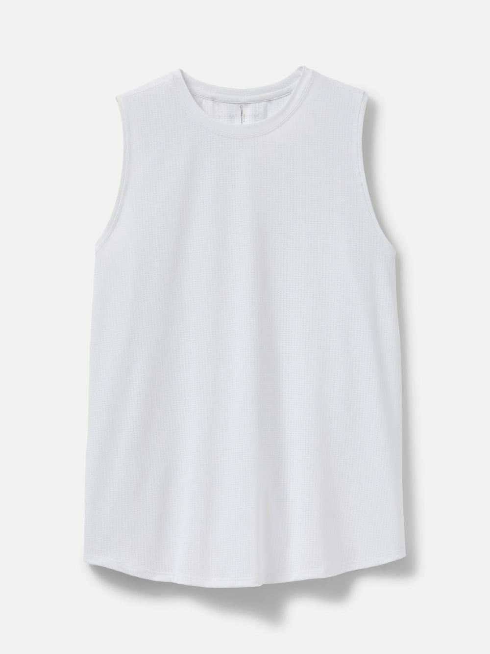 outdoor voices ThinkFast Mesh Muscle Tank Brilliant White