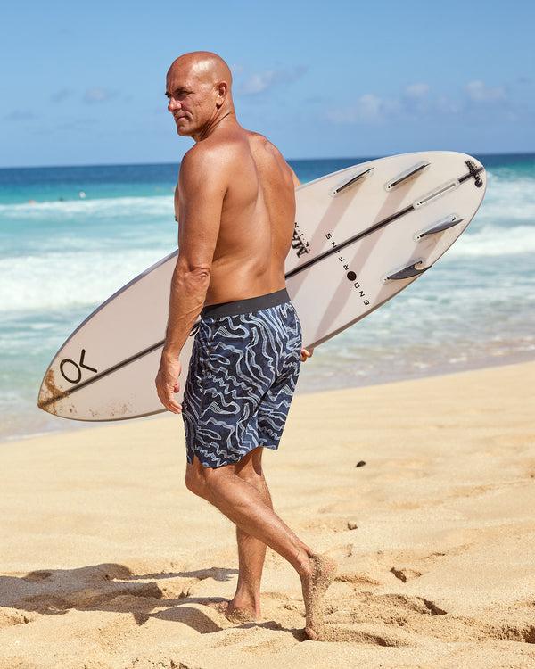 Outerknown APEX Evolution Trunk By Kelly Slater Indigo Zen Garden
