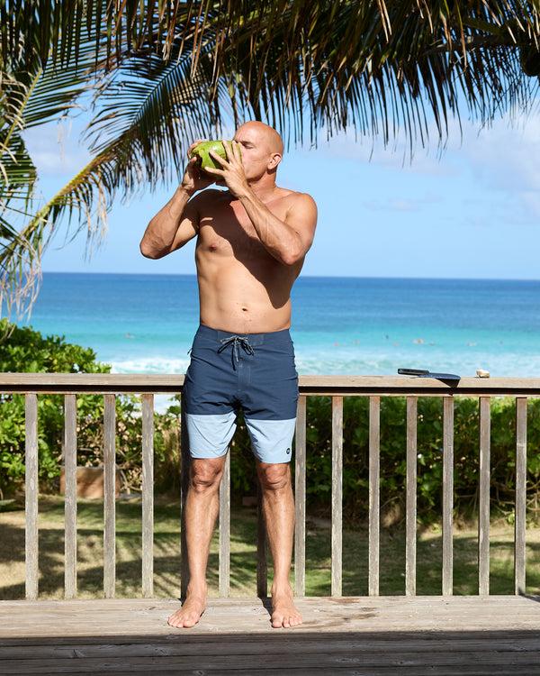 Outerknown APEX Evolution Trunk By Kelly Slater Meadow Blue Block