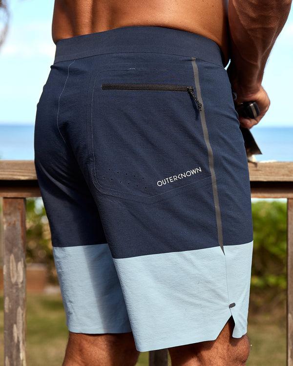 Outerknown APEX Evolution Trunk By Kelly Slater Meadow Blue Block