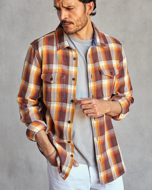 Outerknown Blanket Shirt Dark Roast Nostalgic Plaid