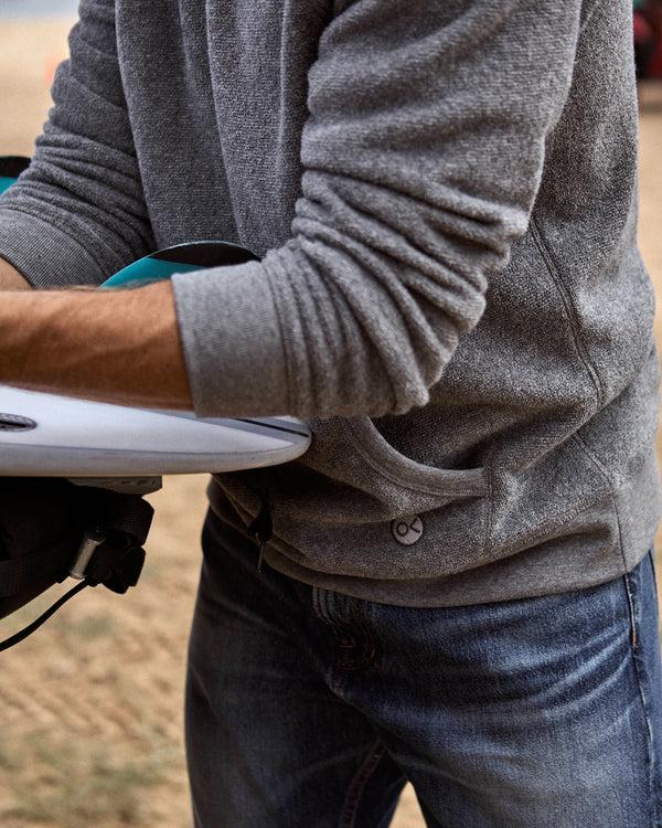 Outerknown Hightide Pullover Hoodie Mid Heather Grey