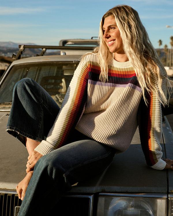 Outerknown Nostalgic Rainbow Sweater OK Dusk Rainbow