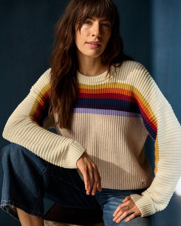 Outerknown Nostalgic Rainbow Sweater OK Dusk Rainbow