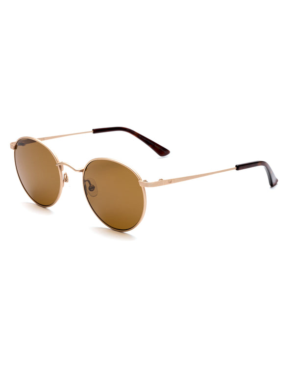 Outerknown Otis Eyewear Flint Brushed Gold Brown Polar