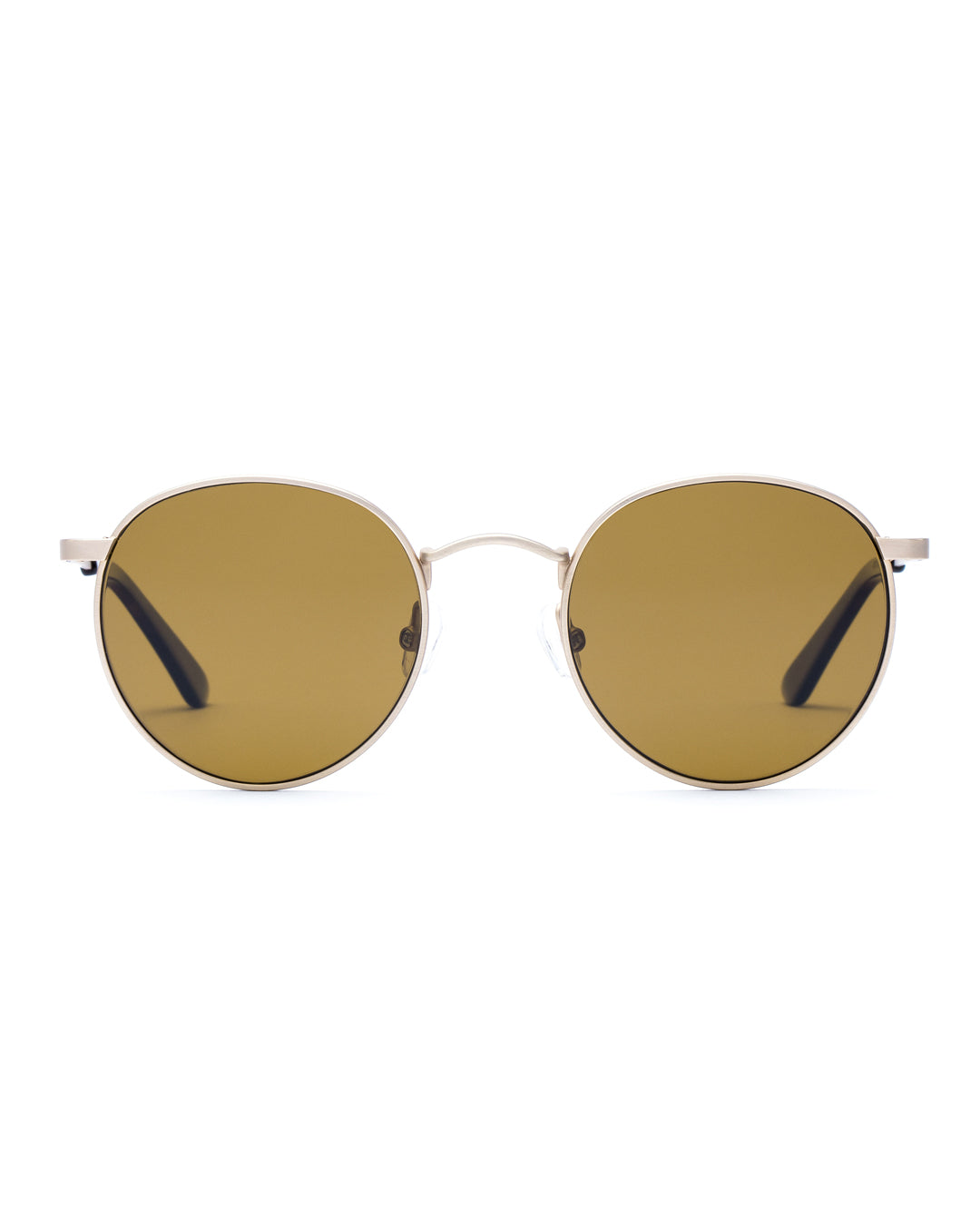 outerknown Otis Eyewear Flint Brushed Gold Brown Polar