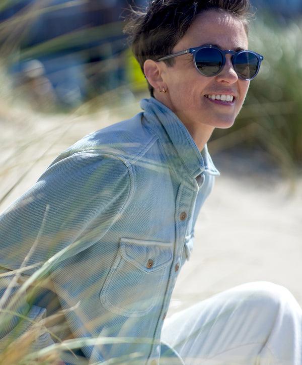 Outerknown Otis Eyewear Omar Eco Crystal Wave/ Neutral Grey