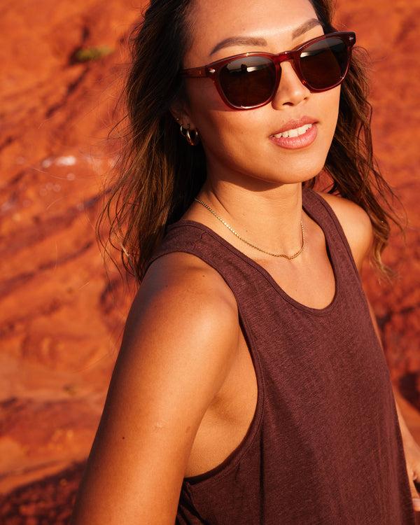 Outerknown Otis Eyewear Summer Of '67 Eco Crystal Sunset/ Brown Polar