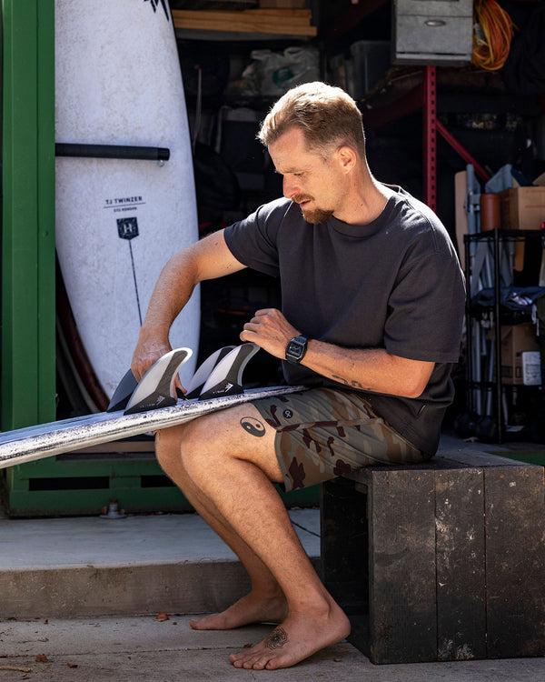 Outerknown All Time Scallop Trunks Java Camo