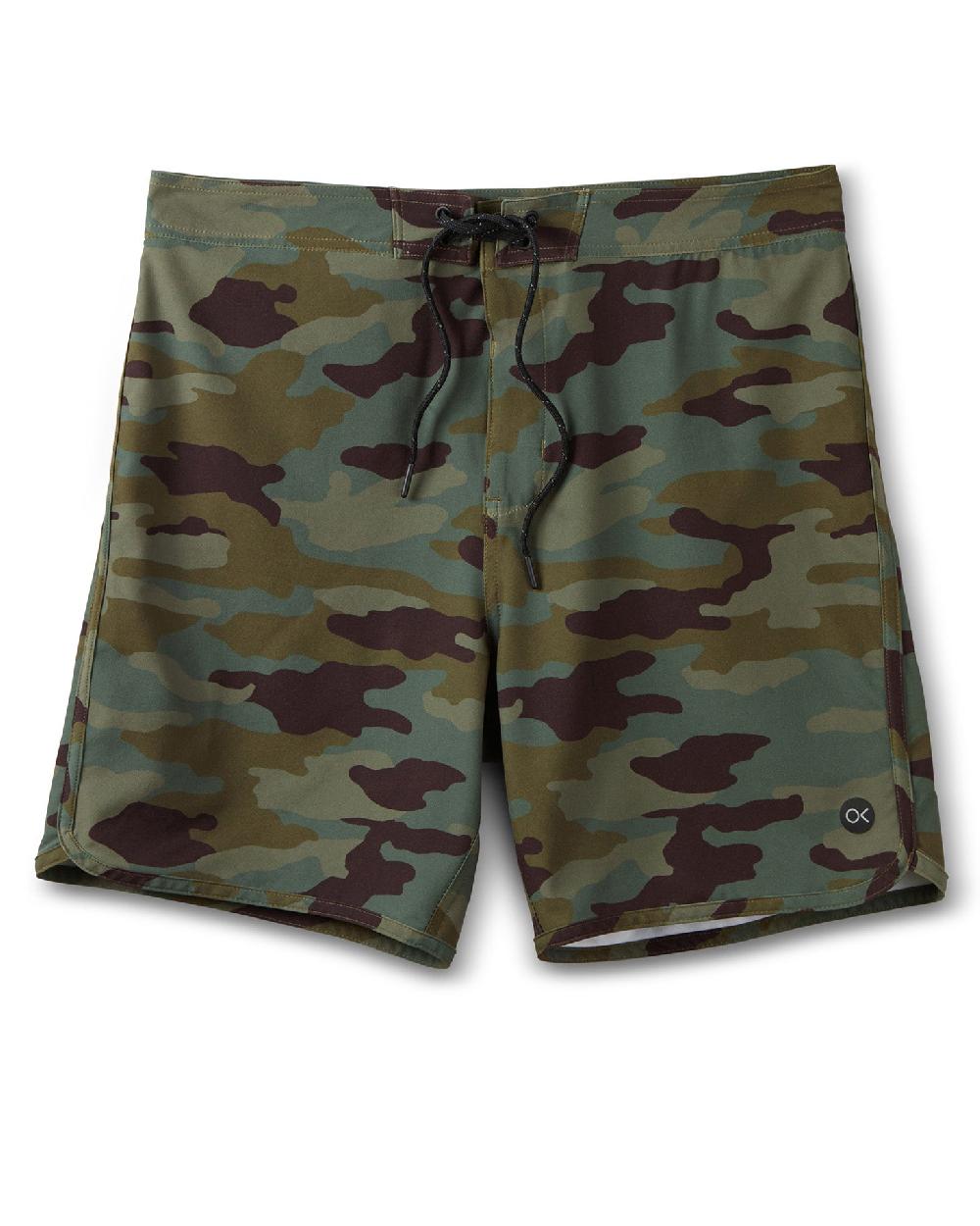 outerknown All Time Scallop Trunks Java Camo