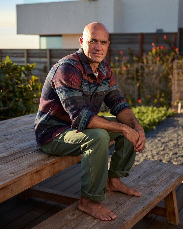 Outerknown Blanket Shirt Burnt Sonoran Stripe