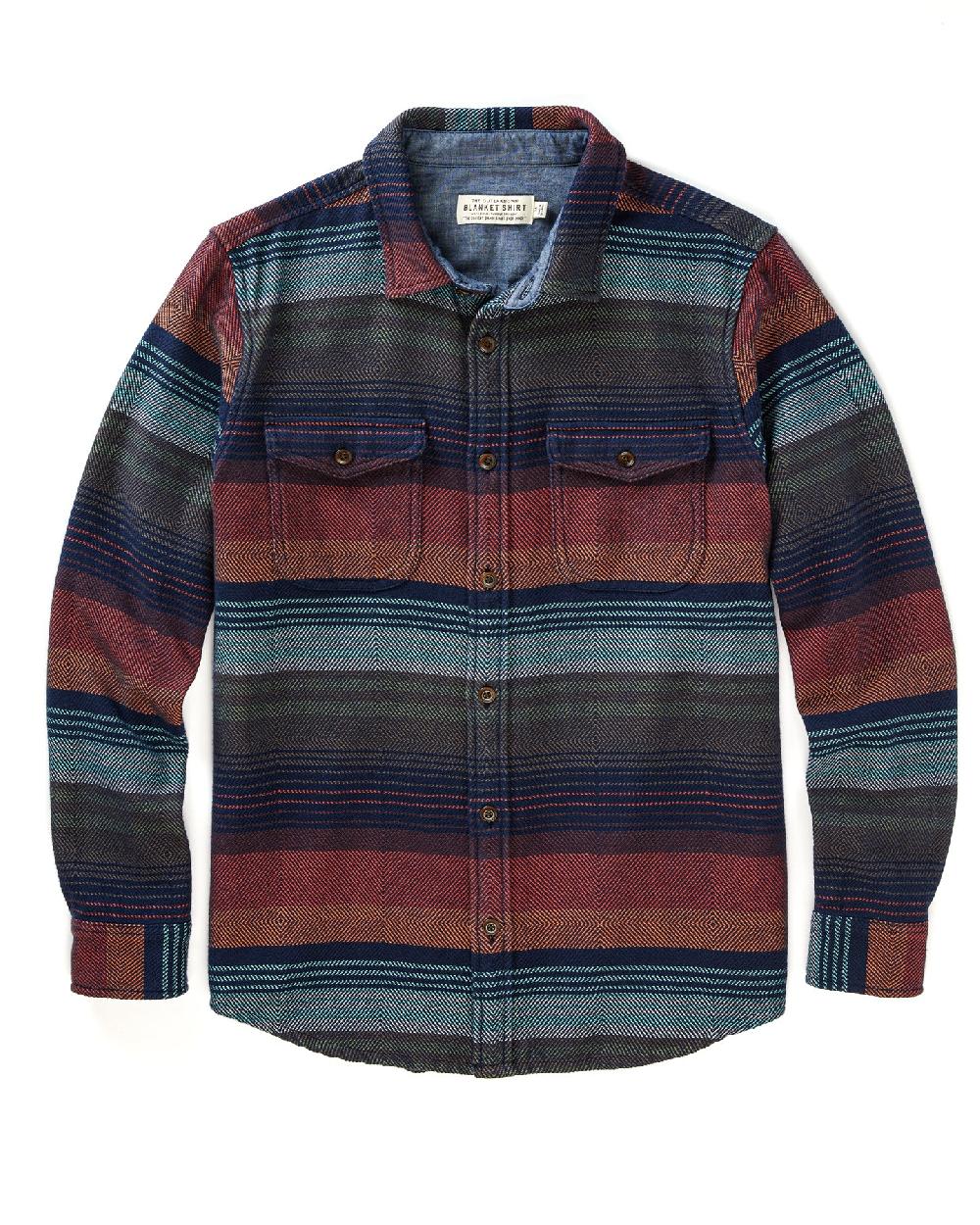 outerknown Blanket Shirt Burnt Sonoran Stripe