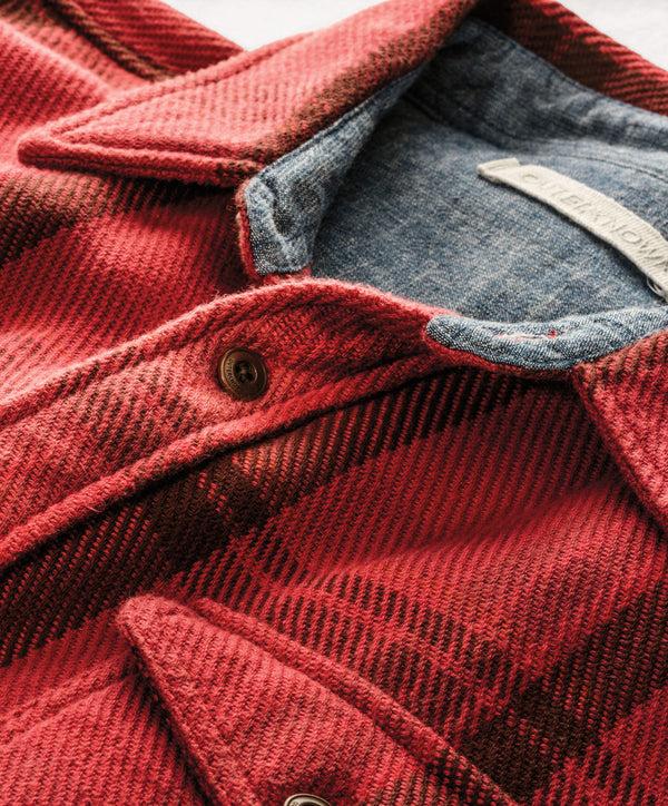 Outerknown Blanket Shirt Dusty Red Cusco Plaid