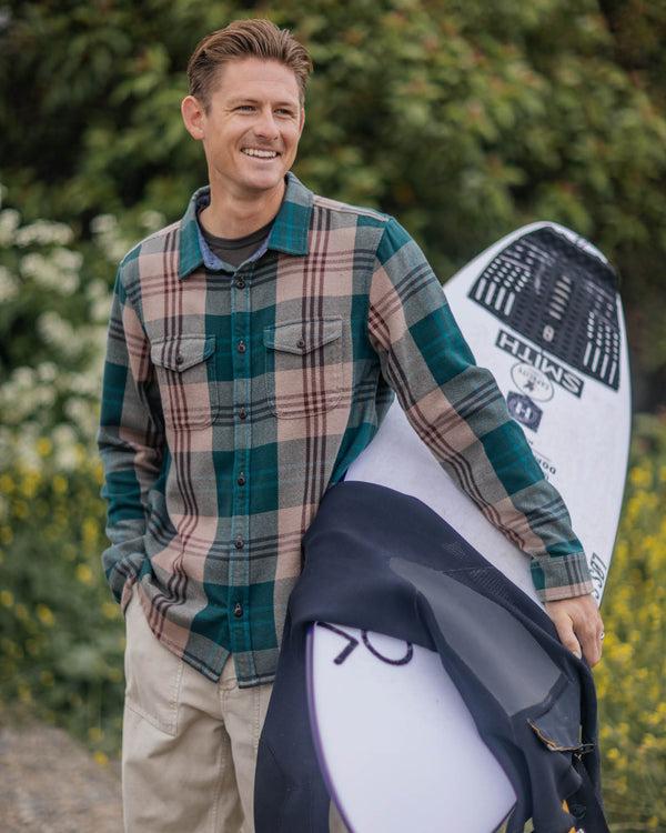 Outerknown Blanket Shirt Grassland Salton Plaid