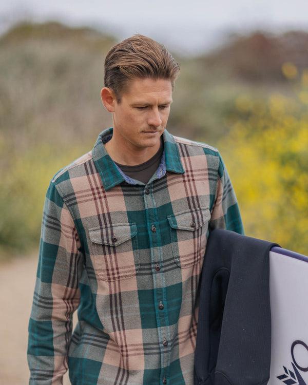 Outerknown Blanket Shirt Grassland Salton Plaid