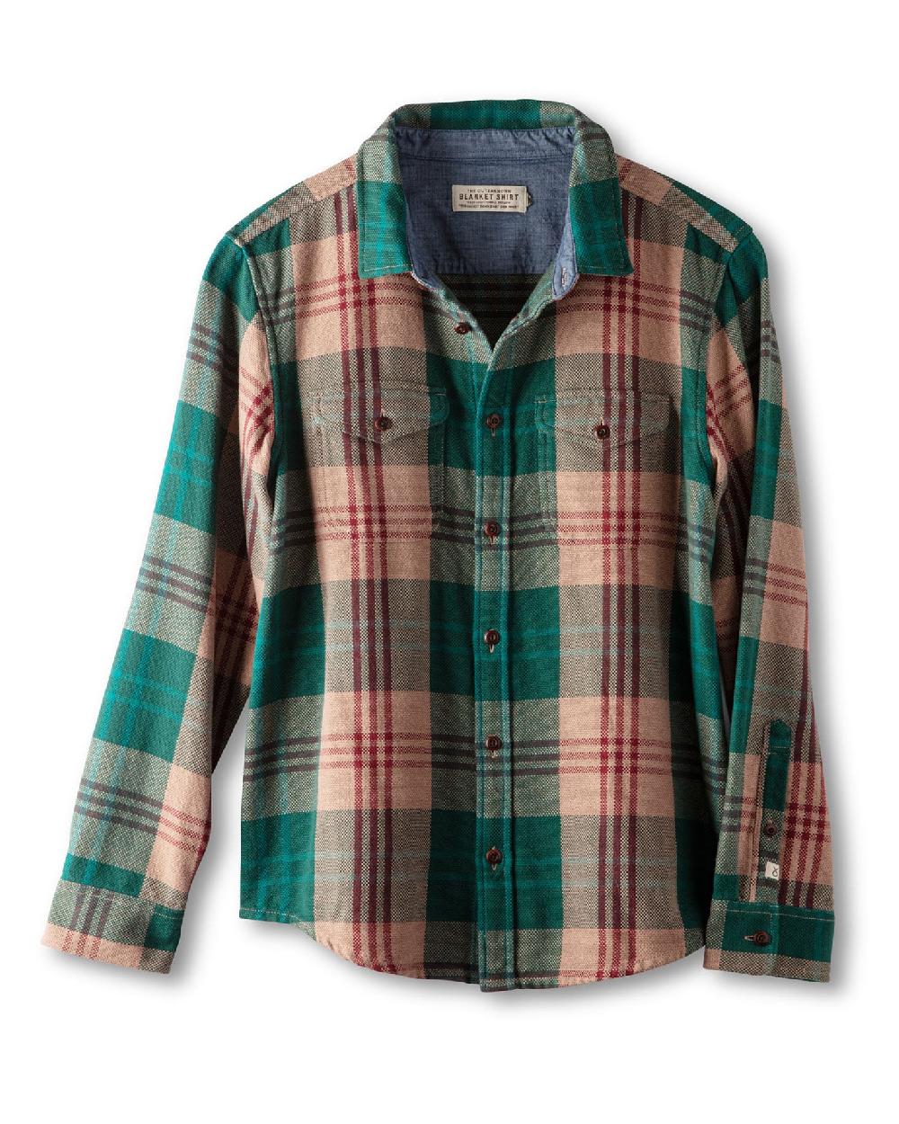 outerknown Blanket Shirt Grassland Salton Plaid