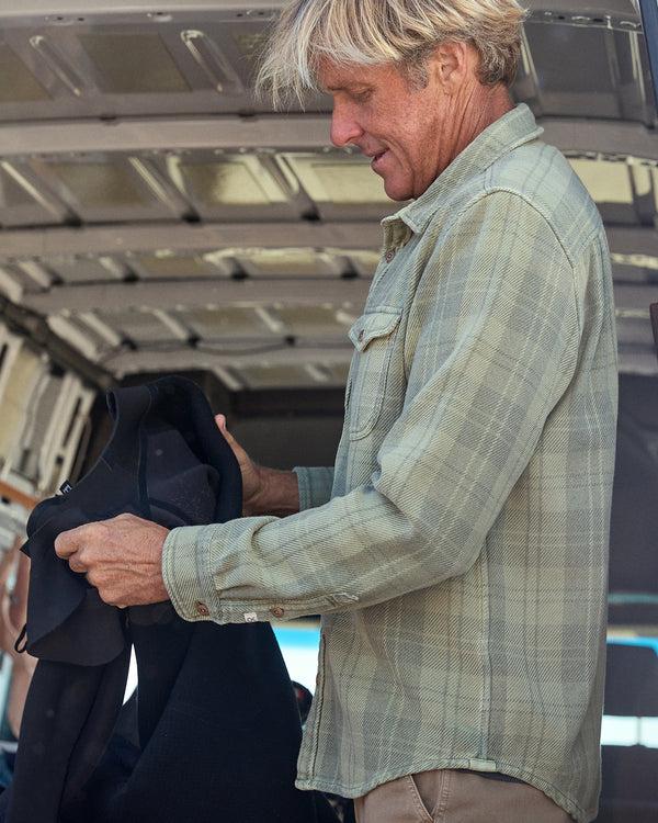 Outerknown Blanket Shirt Island Leaf Little Boxes