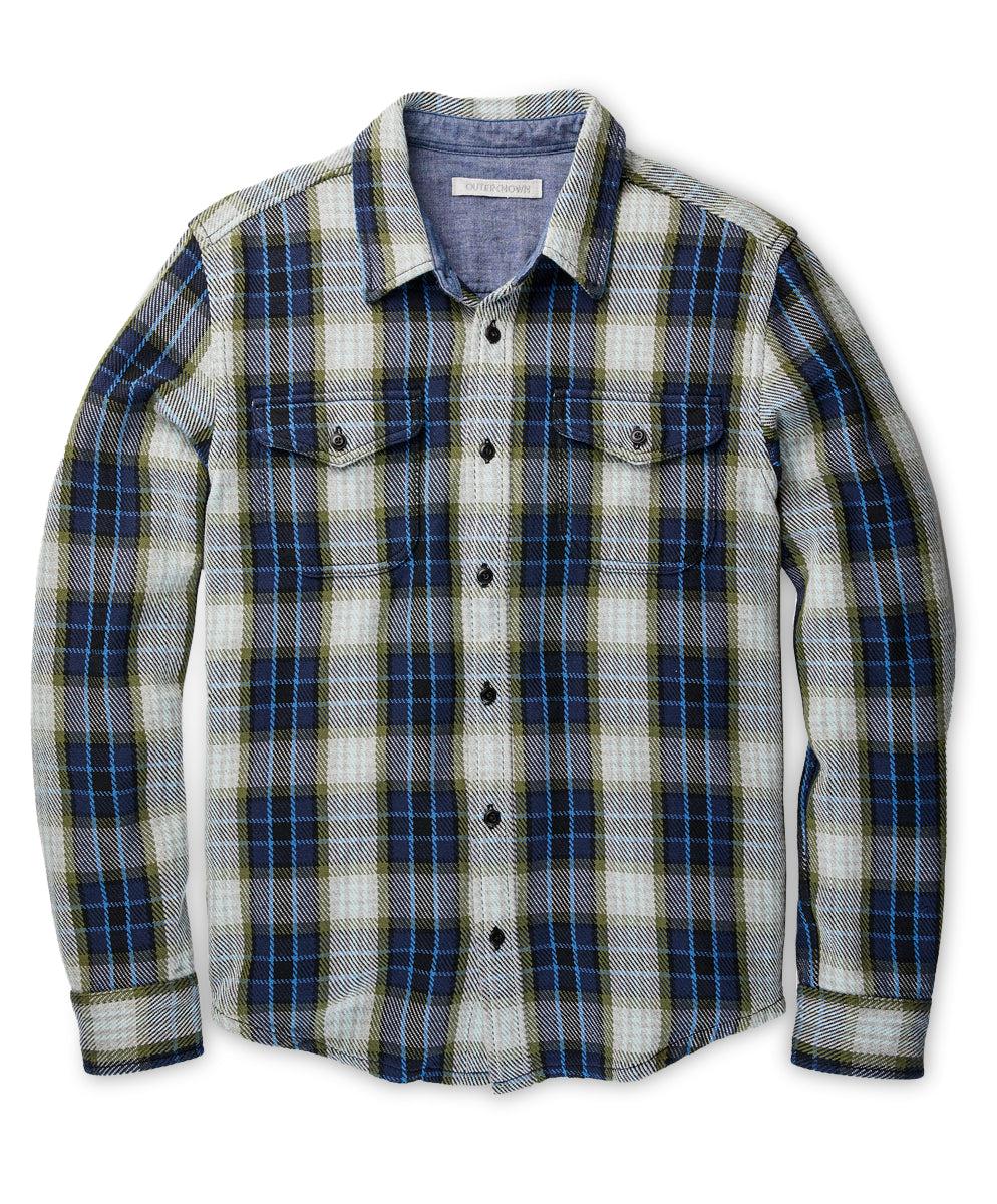 outerknown Blanket Shirt Marine Feliz Plaid
