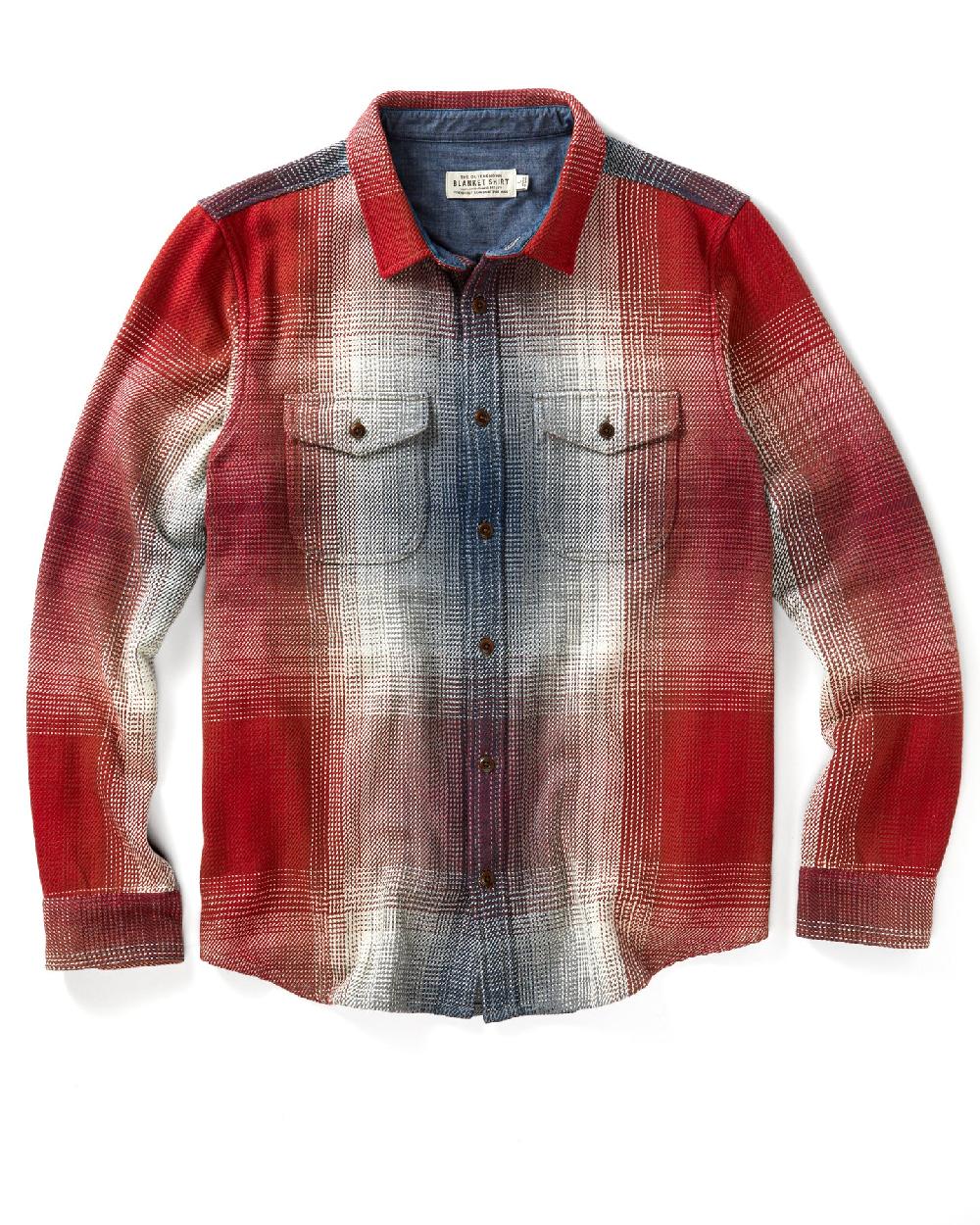 outerknown Blanket Shirt Mineral Red Maderas