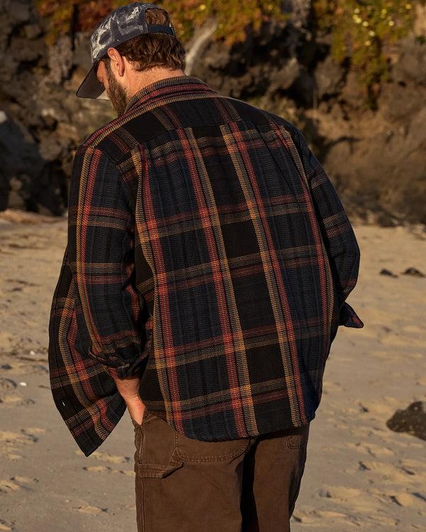 Outerknown Blanket Shirt Pitch Black Wander Plaid