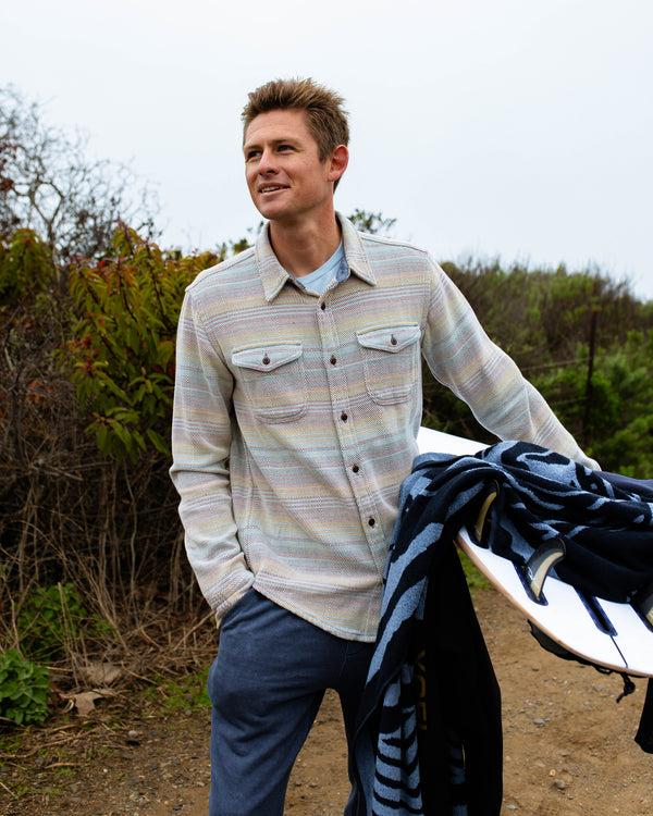 Outerknown Blanket Shirt Sunrise Mojave Stripe