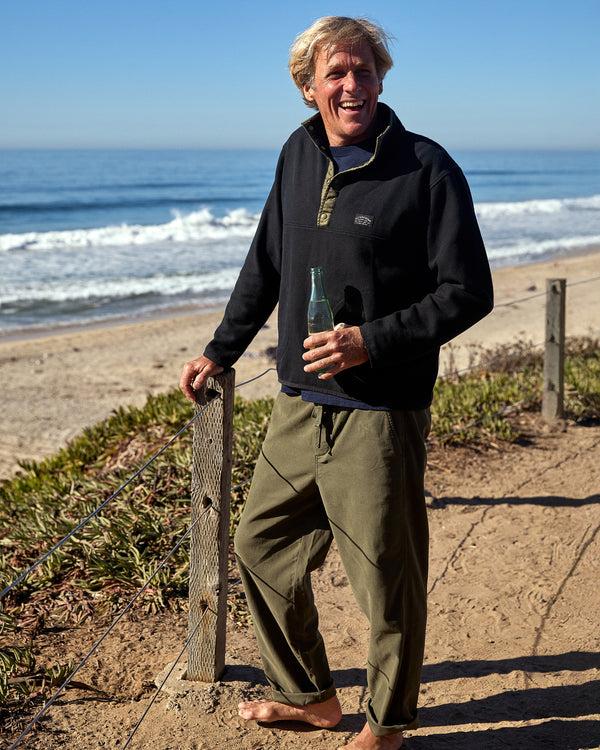 Outerknown Blanket Snap Popover Pitch Black