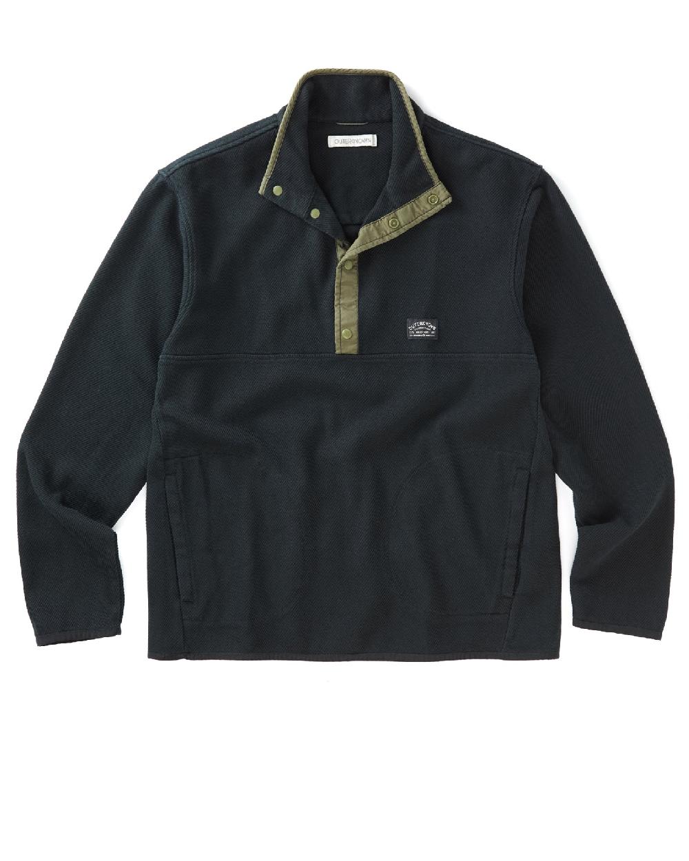 outerknown Blanket Snap Popover Pitch Black