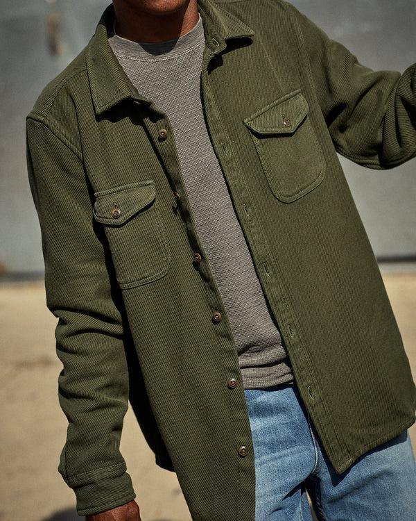 Outerknown Chroma Blanket Shirt Black Olive