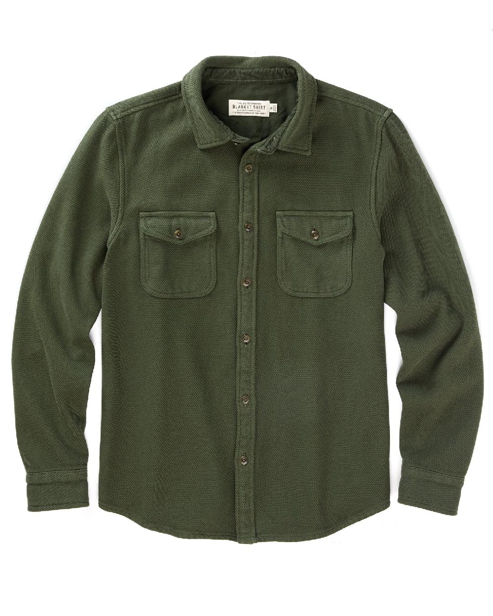 outerknown Chroma Blanket Shirt Black Olive