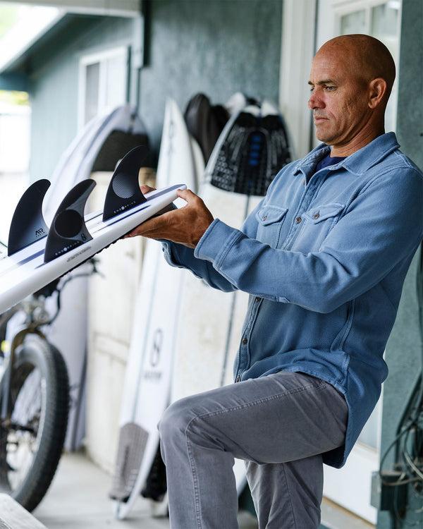 Outerknown Chroma Blanket Shirt Hazy Sea