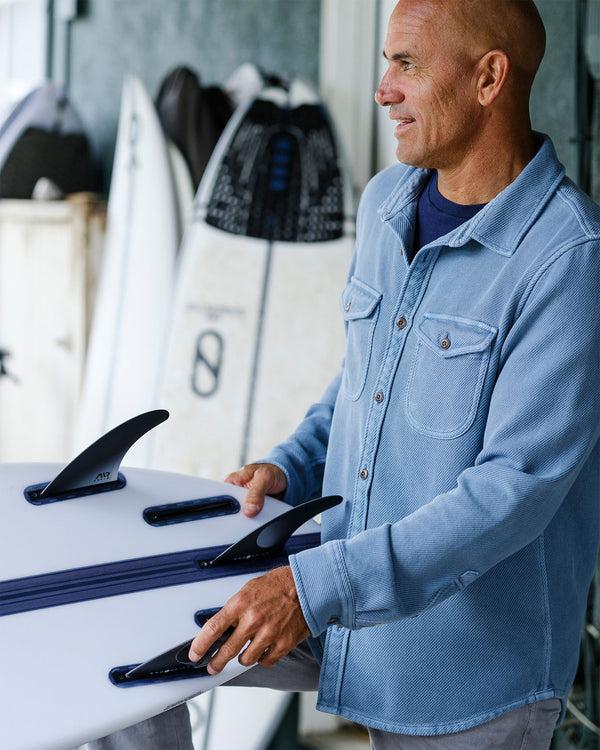 Outerknown Chroma Blanket Shirt Hazy Sea