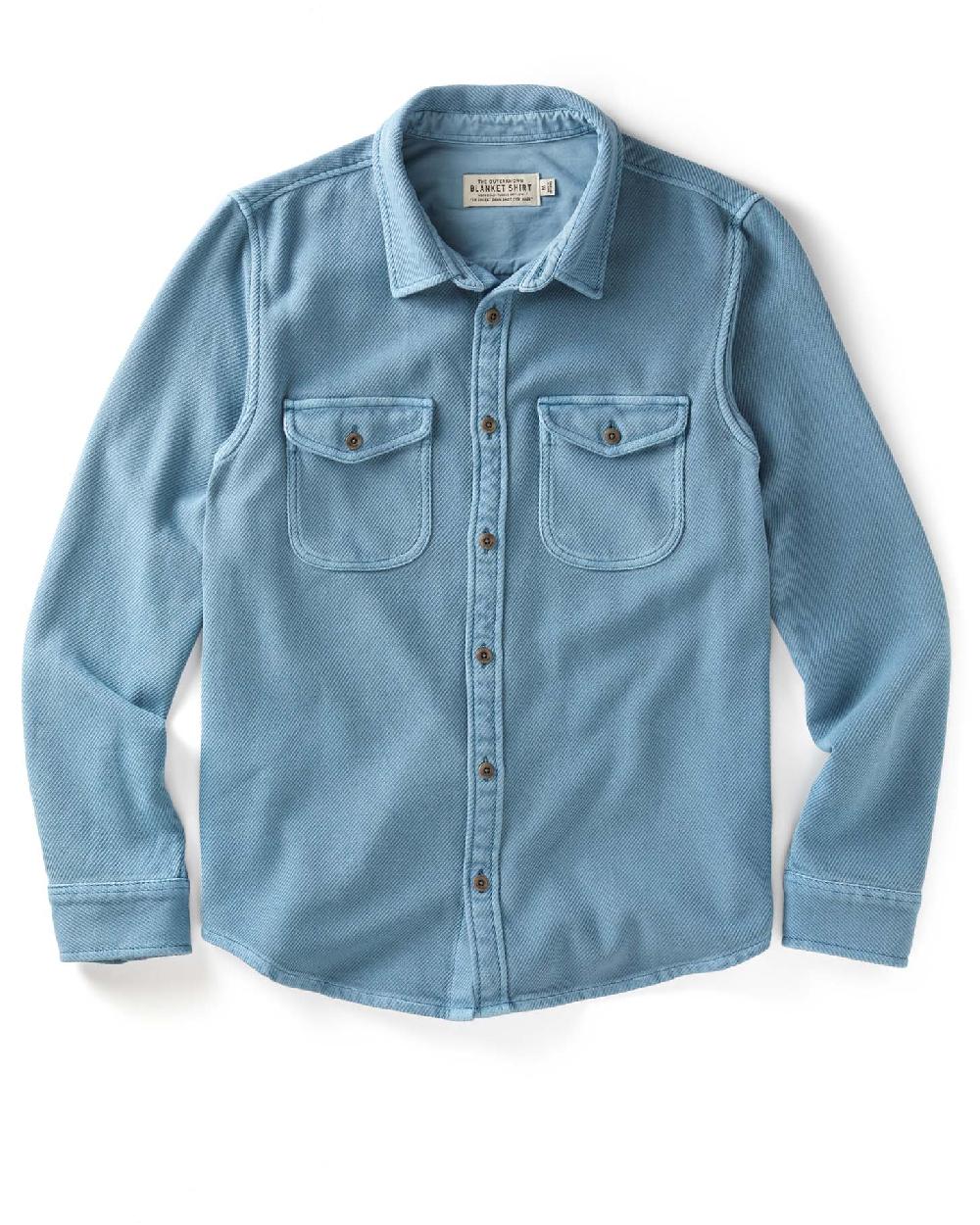 outerknown Chroma Blanket Shirt Hazy Sea
