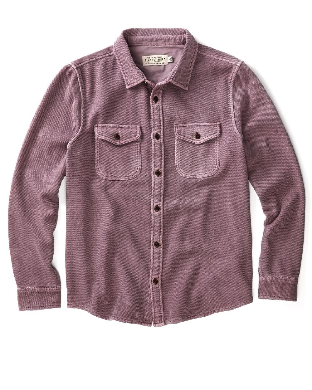 outerknown Chroma Blanket Shirt Lilac Sands