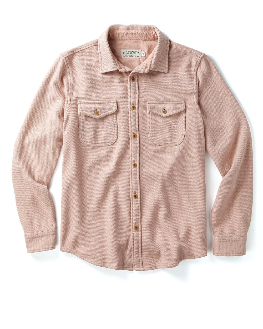 outerknown Chroma Blanket Shirt Pink Moment