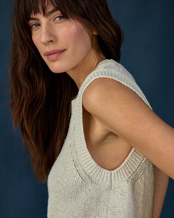 Outerknown Crescent Knit Tank Moonlight