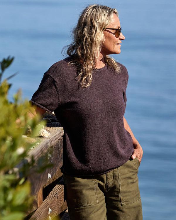 Outerknown Crescent Knit Top Beachwood