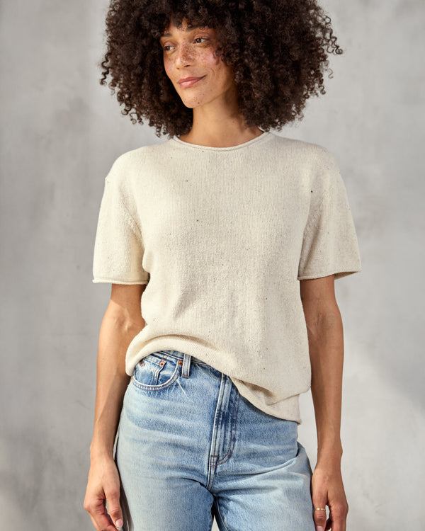 Outerknown Crescent Knit Top MOONLIGHT