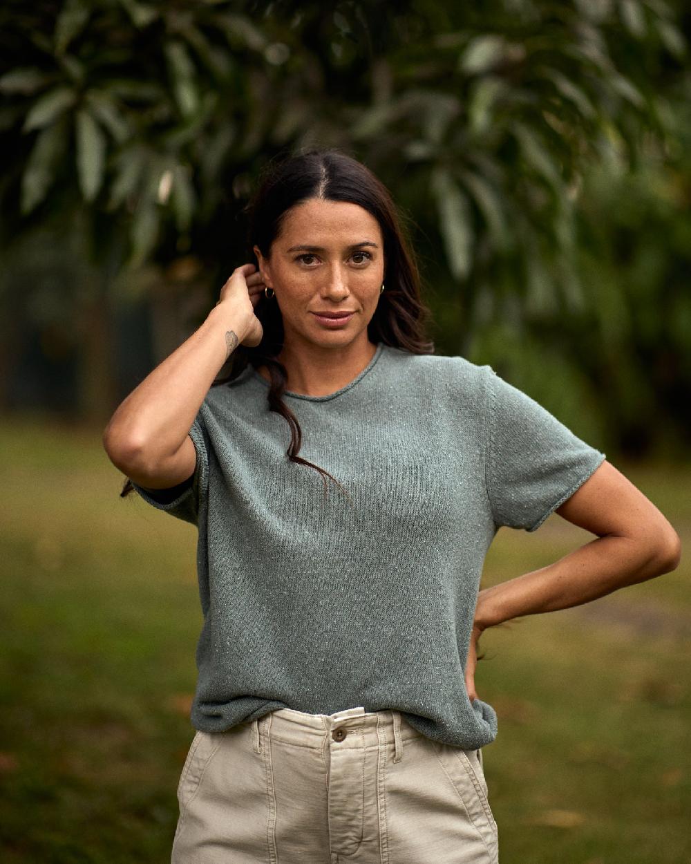 outerknown Crescent Knit Top Off Duty Drab