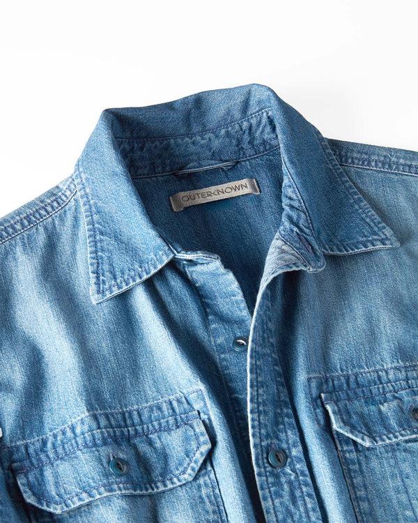 Outerknown Denim Utilitarian Shirt Medium Wash
