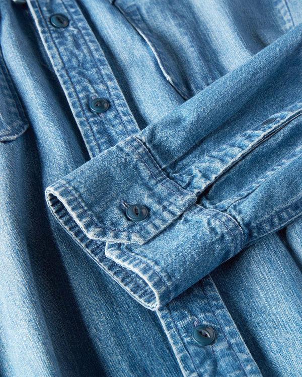 Outerknown Denim Utilitarian Shirt Medium Wash