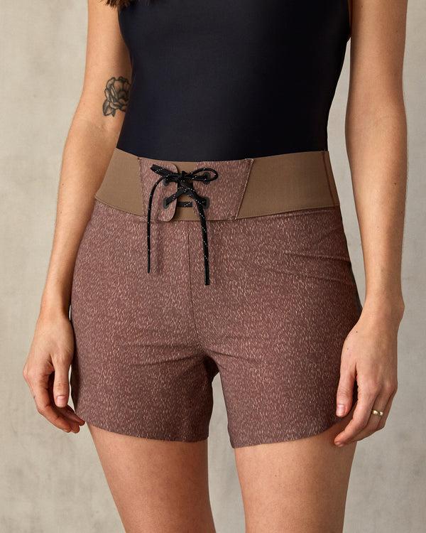 Outerknown Eclipse Board Shorts Tawny Wood Rain