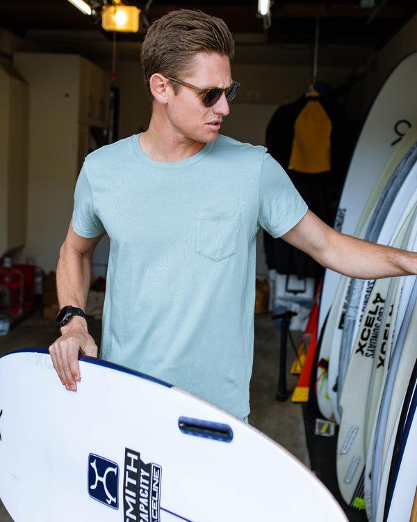 Outerknown Groovy Pocket Tee Sky Ride