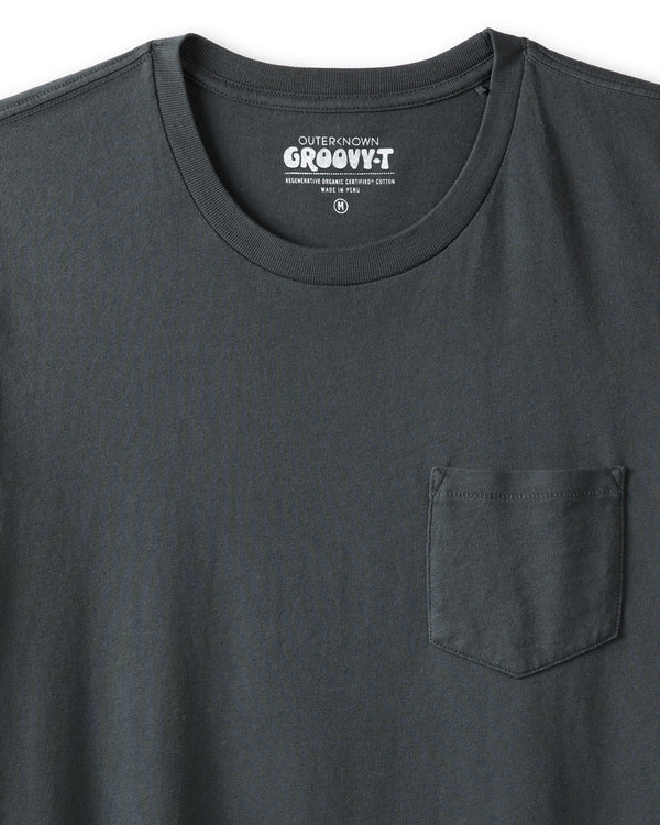 Outerknown Groovy Pocket Tee True Black