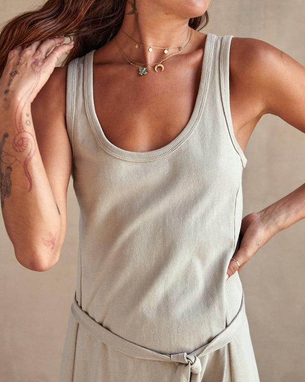 Outerknown Hermosa Tank Dress Faded Jade