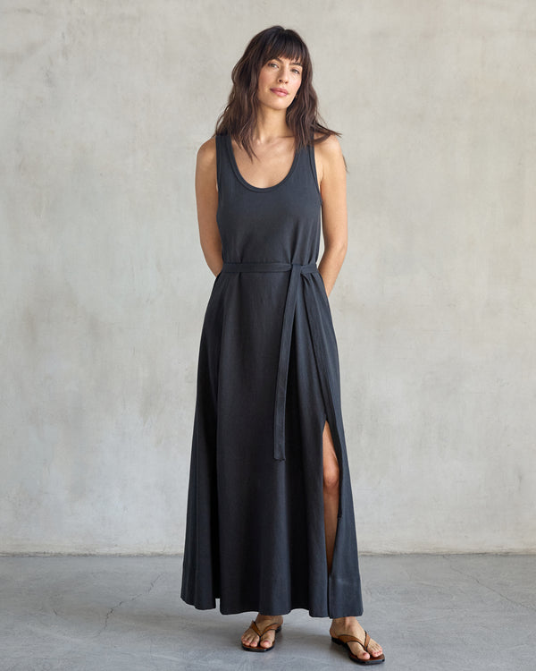 Outerknown Hermosa Tank Dress Washed Black