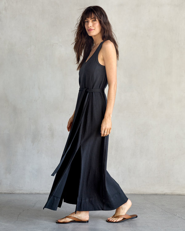Outerknown Hermosa Tank Dress Washed Black